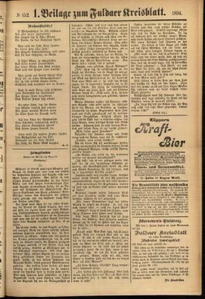 Zweite Ausgabe vom Samstag, den 22. Dezember 1894.