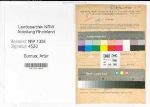 Entnazifizierung Artur Burnus , geb. 02.11.1904 (Beamter)