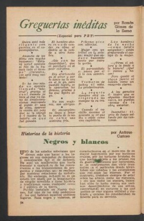 Negros y blancos : Historias de la historia