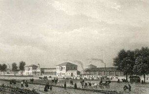 Der Eisenbahnhof in Carlsruhe