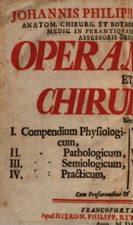 Opera medica et chirurgica