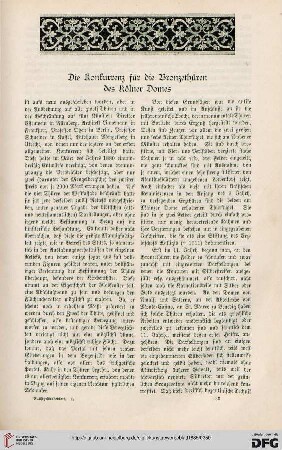 Die Konkurrenz für die Bronzethüren des Kölner Domes
