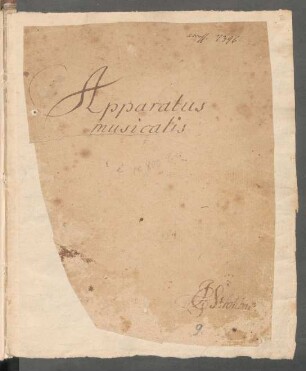Apparatus musicalis [Katalog einer kirchenmusikalischen Bibliothek, nach dem Kirchenjahr geordnet]