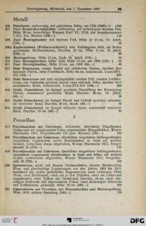 Metall (Nr. 406-416)