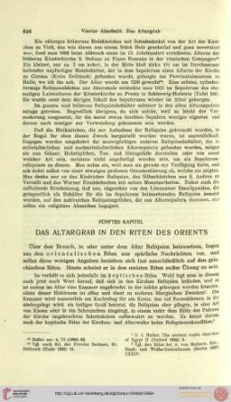 Das Altargrab in den Riten des Ostens
