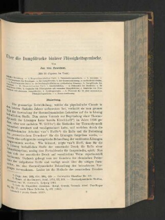 Über die Dampfdrucke binärer Flüssigkeitsgemische.