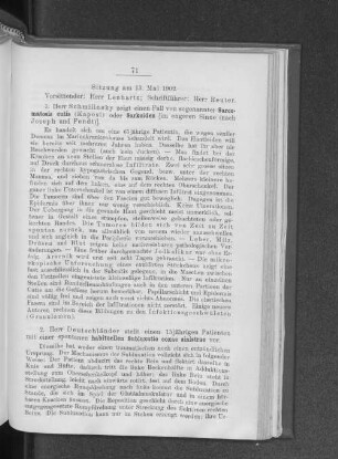 Sitzung am 13. Mai 1902.