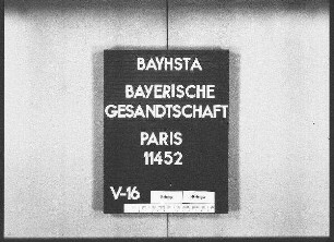 Etienne, J.P., Pfarrer in Corny, Dep. Moselle, Übersendung seiner Schrift über die Cholera an die bayerische Regierung