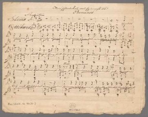 Mon beau rouet que filez vous, V, pf (guit), D-Dur, Arr - BSB Mus.Schott.Ha 4436-3 : [caption title, recto] Mein schönes Rad, was spinnest du? // Romance