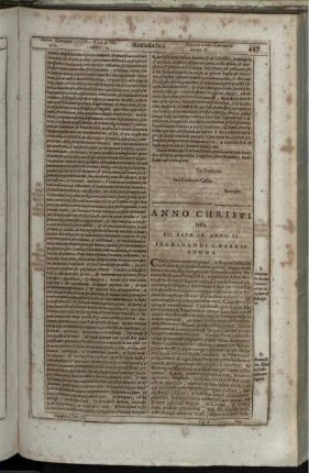 Anno Christi 1561. Pii Papae IV. Anno II. Ferdinandi Caesaris Anno 6