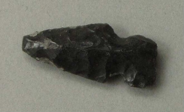 Arrowhead made from obsidian