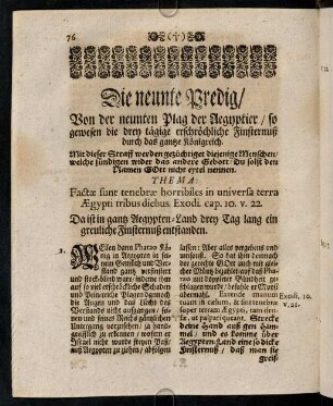 76-83, Die neunte Predig