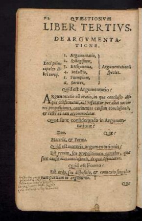 Liber Tertius. De Argumentatione.