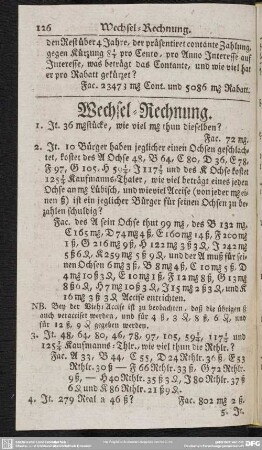 Wechselrechnung