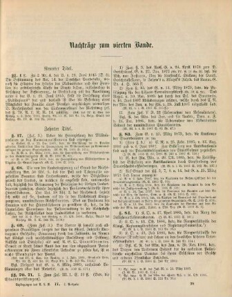 Nachträge zum vierten Bande.