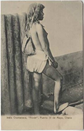 "India Chamacoco, 'Pórde', Puerto 14 de Mayo"