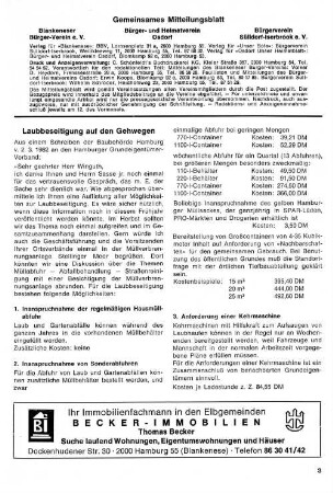 Laubbeseitigung auf den Gehwegen