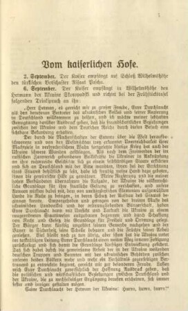 Vom kaiserlichen Hofe
