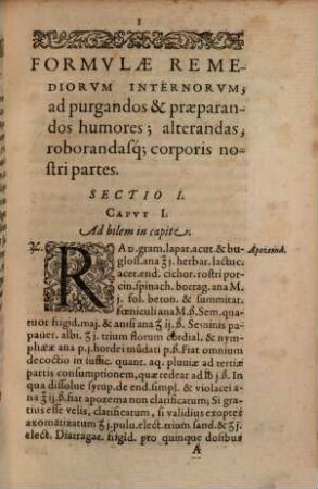 Ioannis Varandaei Formulae remediorum internorum et externorum secundum genera et locos