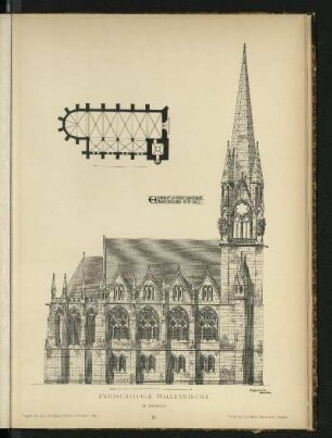 Zweischiffige Hallenkirche. H. Eberhardt