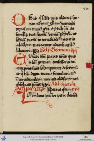 [130r] Sancti Germani episcopi.