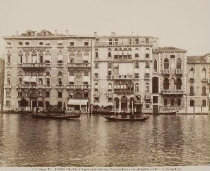 Canal Grande mit den Palazzi Contarini, Ferro und Fini-Wimpeffen, Venedig