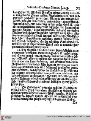 Articulus XIX. Auf was Weise die Ubelthäter/dem Verdienst/und ihren Umständen nach/zu bestraffen seynd.