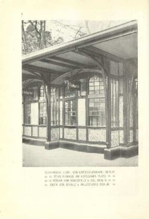 Elektrische Hoch- und Untergrundbahn, Berlin. Schalterhaus am Potsdamer Platz