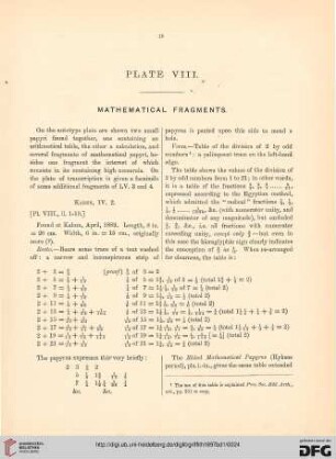 Mathematical fragments