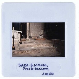 Bari, S. Nicola,unbekannt, Thron des Elias, Bari S. Nicola : Chor