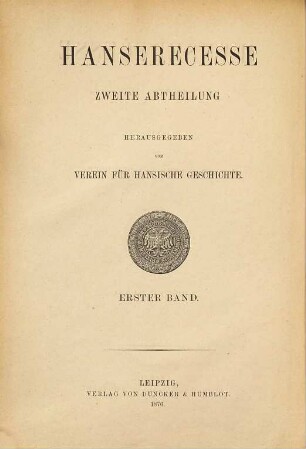 Hanserecesse, 2,1. Von 1431 - 1476 ; Bd. 1, [1431 - 1436]