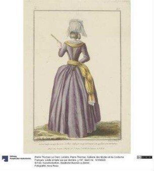 Gallerie des Modes et du Costume Français: Lévite simple vue par derrière. jj.197