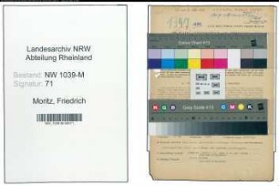 Entnazifizierung Friedrich Moritz , geb. 15.06.1888 (Zollbeamter)