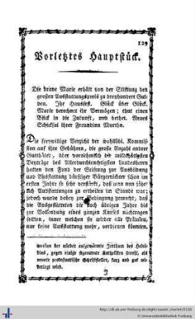 Vorletztes Hauptstück.