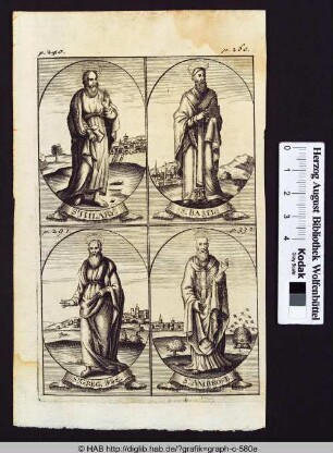 Die Heiligen St. Hilary, St. Basil, St. Greg. Naz. und St. Ambrose.