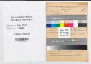 Entnazifizierung Helene Fabian, geb. 09.09.1914 (Stenotyp.)