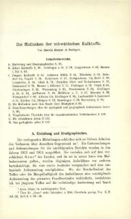 Die Mollusken der schwäbischen Kalktuffe
