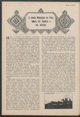 El Banco Municipal de Préstamos, los cuadros y los artistas