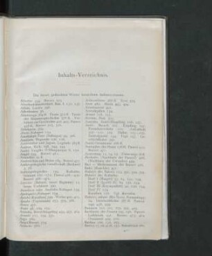 Inhalts-Verzeichnis