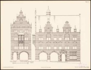 Fassadenentwürfe für Lübeck Das Ergebnis d. Wettbewerbes, ausgeschrieben d. d. Verein von Kunstfreunden zu Lübeck, bearb. v. Richard Landé, Leipzig 1901: Ansichten