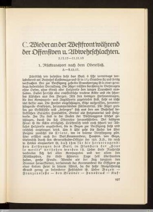 1. Rücktransport nach dem Oberelsaß