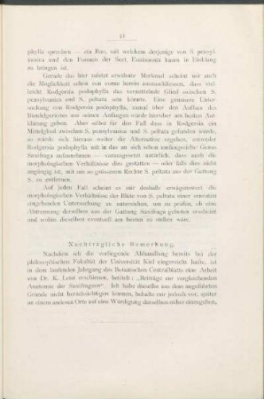 Nachträgliche Bemerkung.