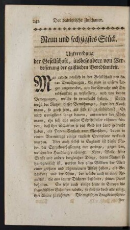 Neun und sechzigstes Stück
