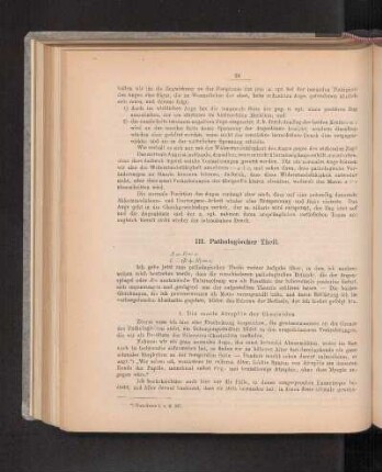 III. Pathologischer Theil.