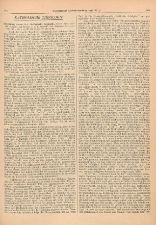 565-568 [Rezension] Schmaus, Michael, Katholische Dogmatik; Bd. 2: Gott der Schöpfer und Erlöser