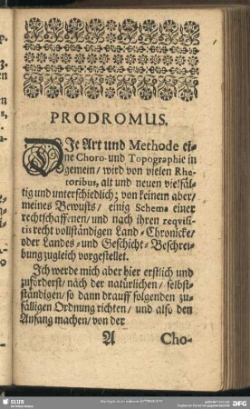 Prodromus