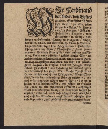 b4v-c4v, Von der Röm. Keys. auch in Ungern und Böhmen Königlichen Mayt. etc. wieder Churpfaltzen publicirten Mandat