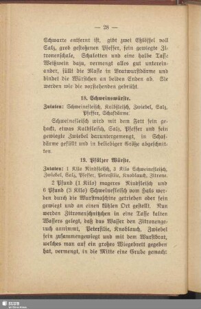19. Pfälzer Würste
