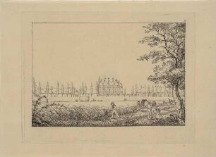 Das Barockschloss in Martinskirchen (Mühlberg, heute im südlichen Brandenburg), 1751-56 von Friedrich August Krubsacius für den Obersteuereinnehmer Friedrich Wilhelm Graf von Brühl (Bruder des Premierministers) errichtet