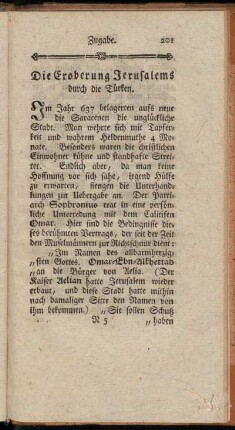 Die Eroberung Jerusalems durch die Türken.